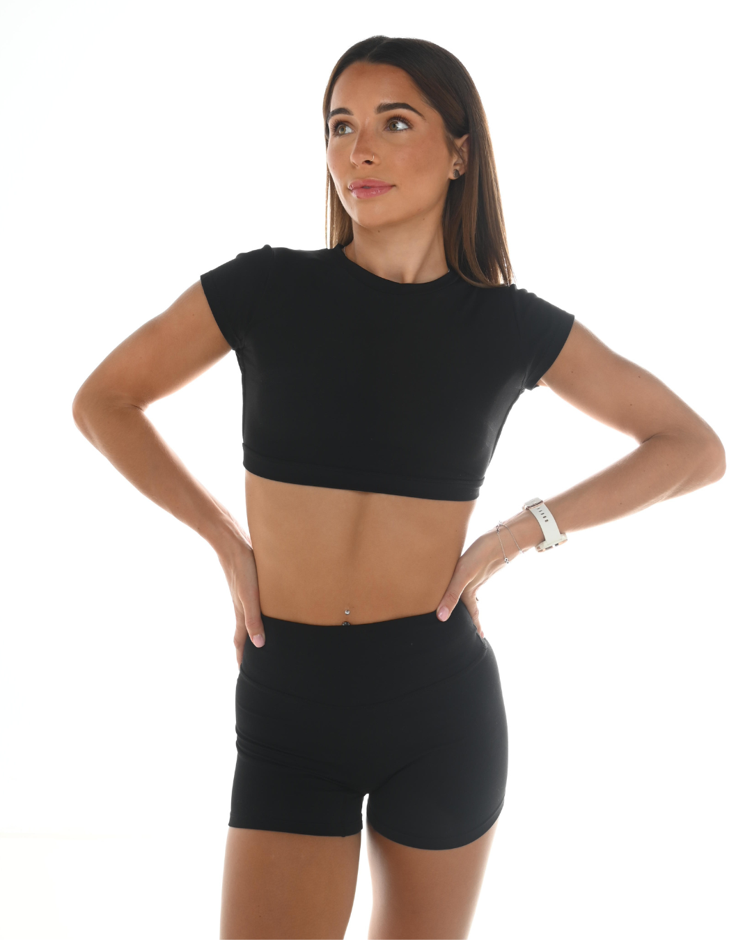 KIA OPEN BACK TEE - BLACK