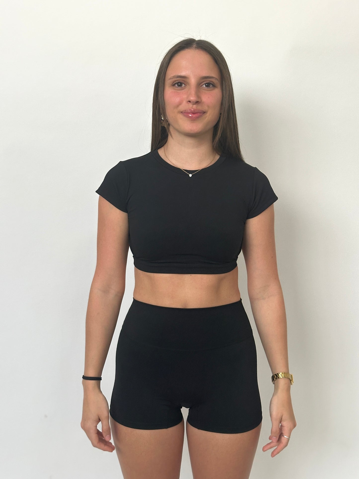 KIA OPEN BACK TEE - BLACK