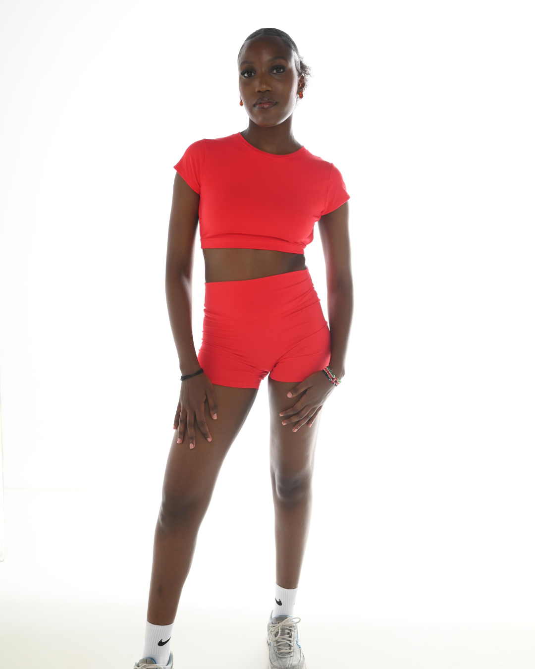 KIA OPEN BACK TEE - CHILLI