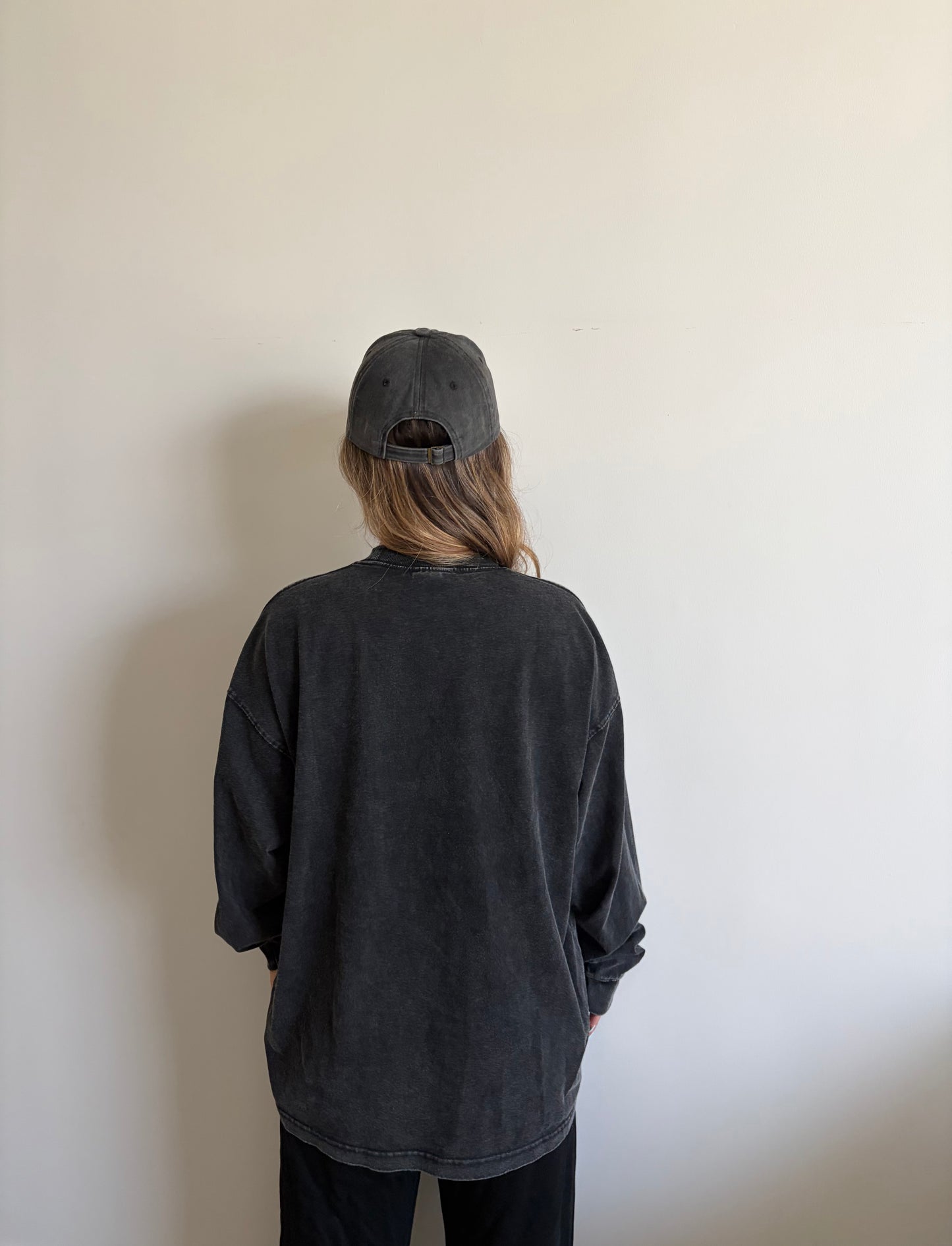 OFF DUTY LONG SLEEVE - WASHED BLACK (PRE ORDER)