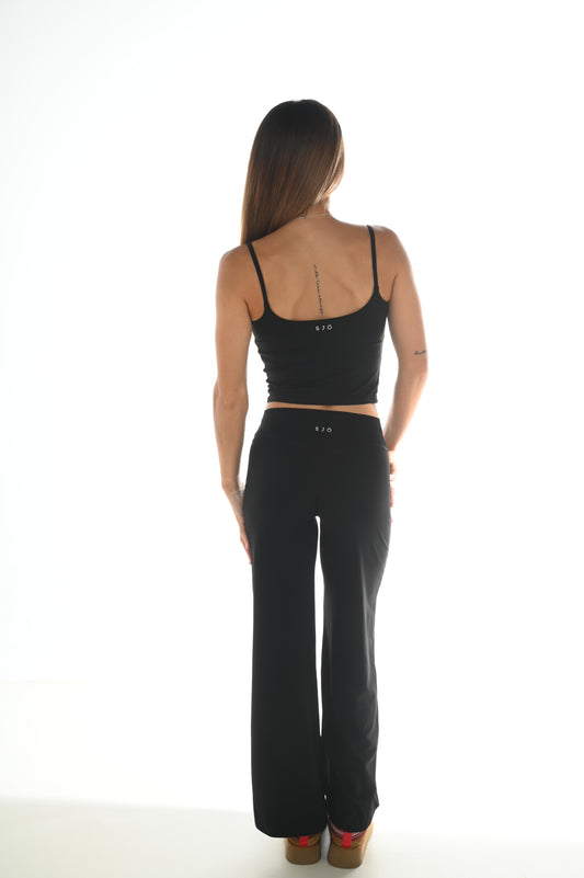 SIGNATURE FLARE LEGGINGS - BLACK