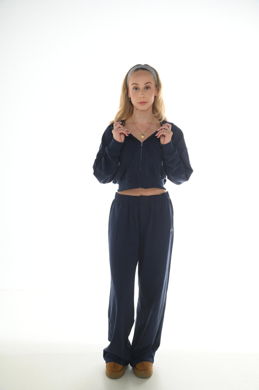 SIRI FLARED LEG TRACKSUIT - NAVY