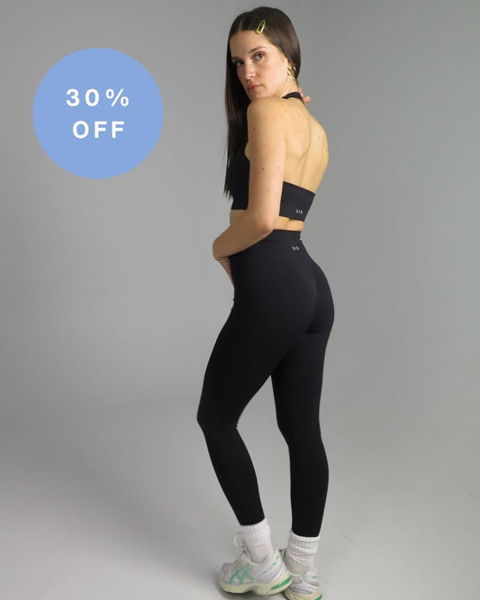 SEAMLESS SCRUNCH LEGGINGS / BLACK