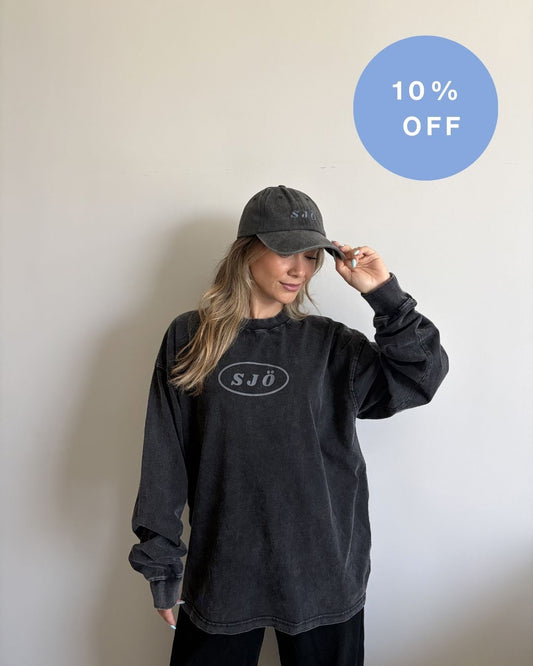 OFF DUTY LONG SLEEVE - WASHED BLACK