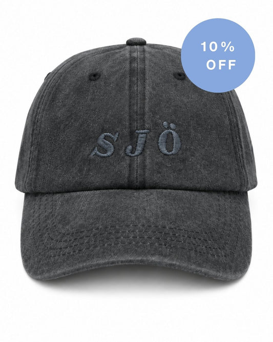 OFF DUTY SJÖ CAP - WASHED BLACK