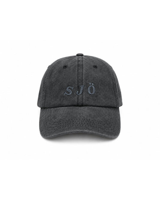 OFF DUTY SJÖ CAP - WASHED BLACK (PRE ORDER)