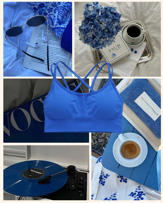 ASTRID CROP - COBALT