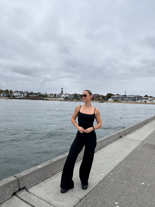 SIGNATURE FLARE LEGGINGS - BLACK