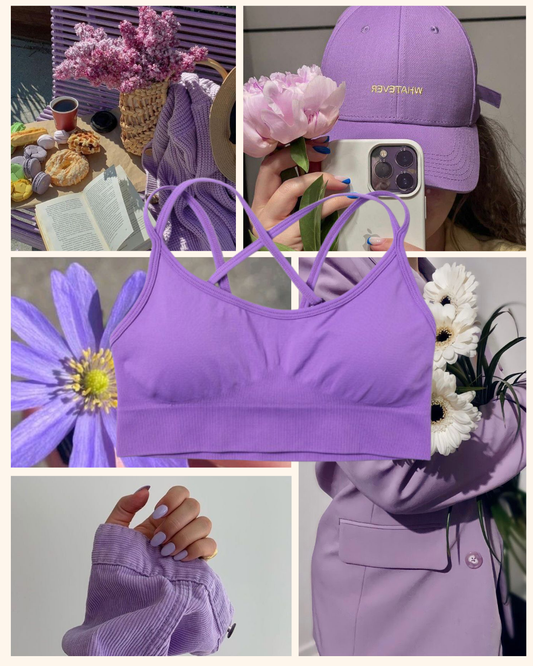 ASTRID CROP - LILAC
