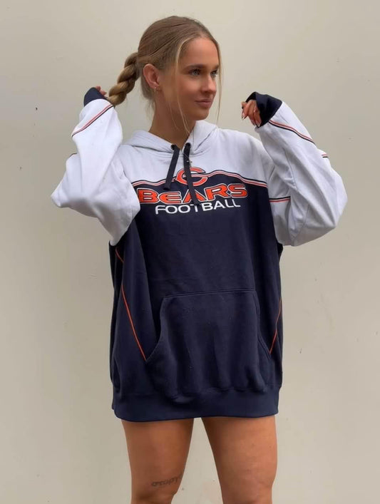 VINTAGE NFL BEARS FOOTBALL HOODIE XL