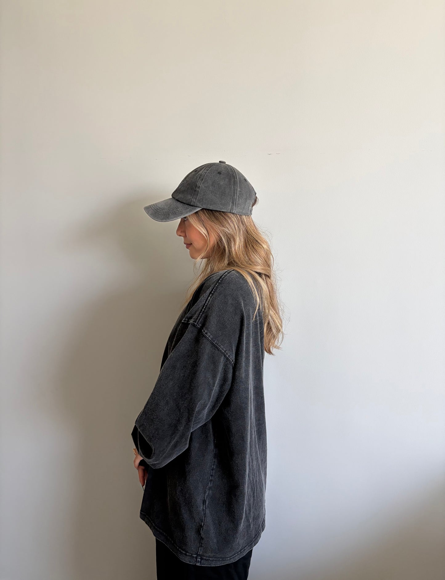 OFF DUTY LONG SLEEVE - WASHED BLACK (PRE ORDER)