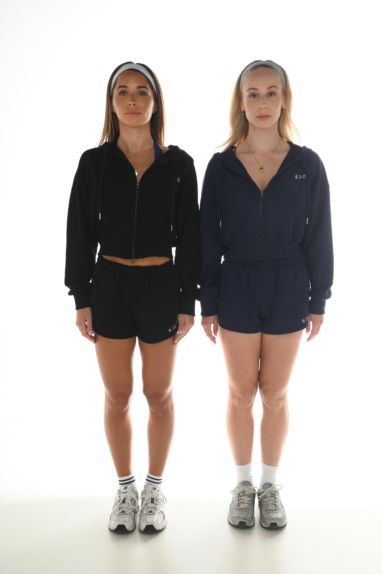 SIRI CROPPED HOODIE - NAVY