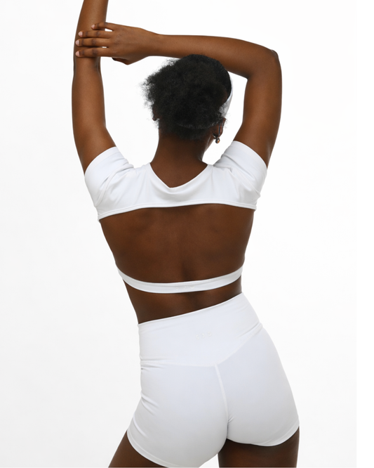 KIA OPEN BACK TEE - WHITE